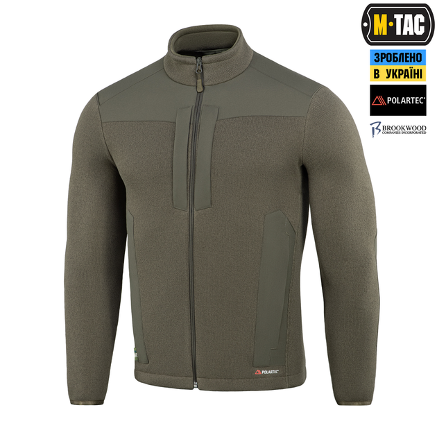 Кофта M-Tac Senator Fleece Polartec Dark Olive 3XL 20477048-3XL - зображення 1