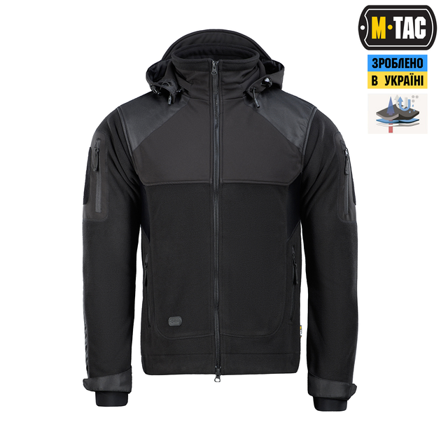 Куртка M-Tac Norman Windblock Fleece Black M 20027002-M - зображення 2