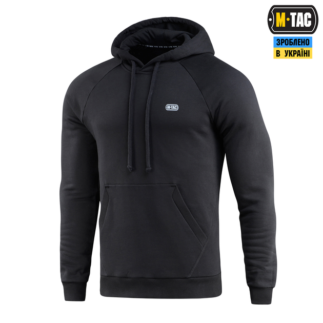 Кофта M-Tac Hoodie Cotton Raglan Hard Black L 51388002-L - зображення 1