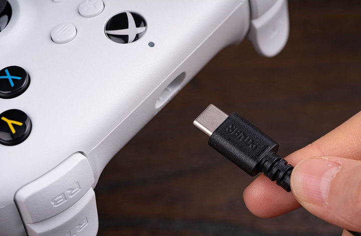 Kontroler 8BitDo Ultimate Wired Controller White (6922621505129) - obraz 4