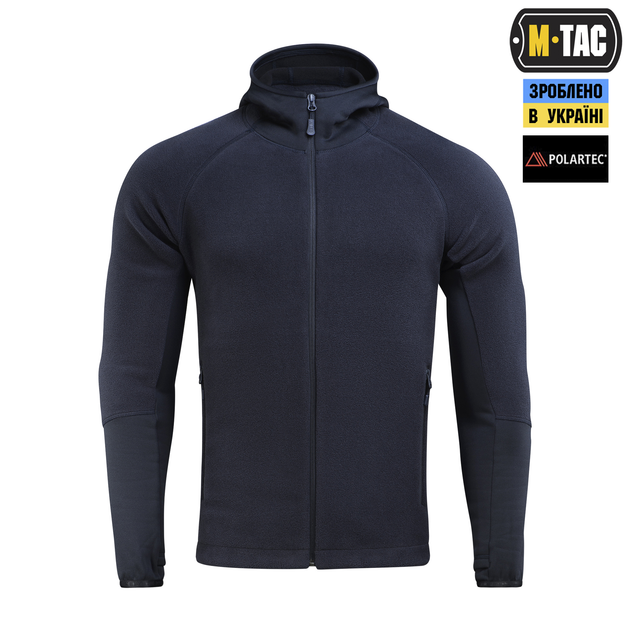 Кофта M-Tac Hoodie Polartec Sport Dark Navy Blue L 70067015-L - изображение 2