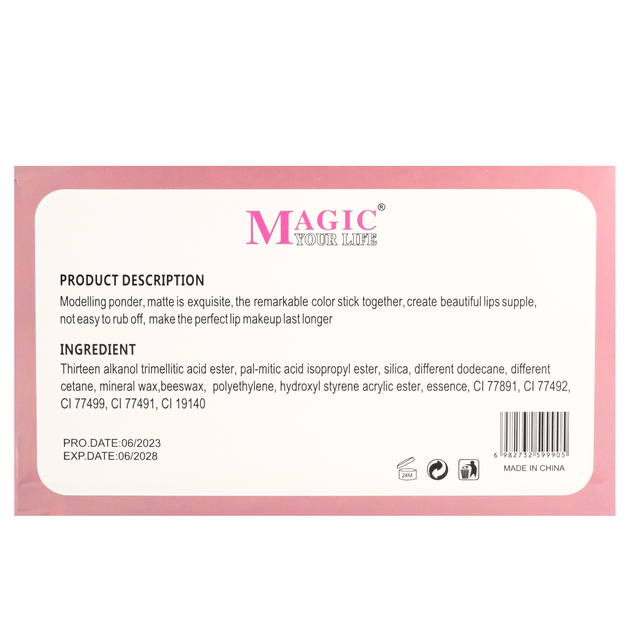 Набор помад для губ матовых жидких Magic Your Life 5 D Beauty Dazzles Me Liquid, 24 штуки - изображение 3