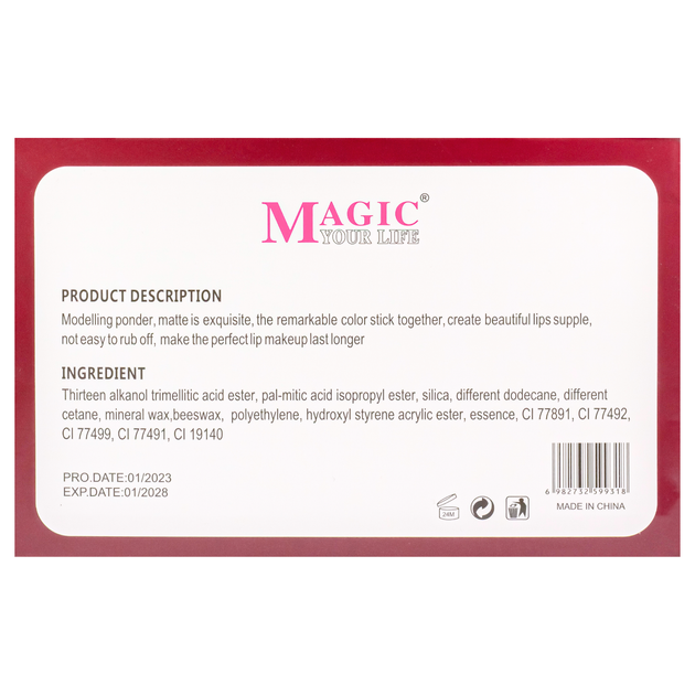 Набор помад для губ жидких матовых Lip Gloss Magic Your Life 24 шт - изображение 3