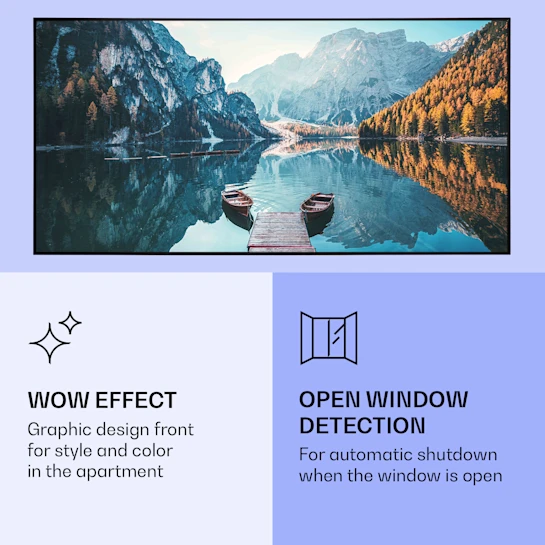 Инфракрасный панельный обогреватель Klarstein Wonderwall Air Art Smart 700 Вт - изображение 7