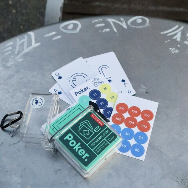 Настільна гра Kikkerland Poker Travel Set (версія англійська) (0612615121959) - зображення 6