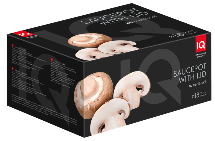 Каструля IQ Be Traditional, 18 см, 2.5 л (IQ-2046-18) - Фото 5 Каструля IQ Be Traditional, 18 см, 2.5 л (IQ-2046-18) - изображение 5