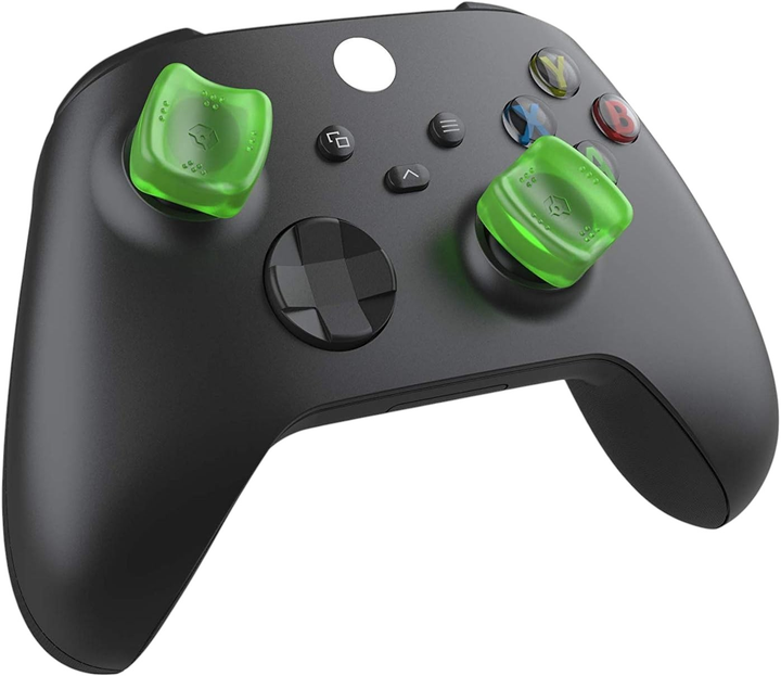 Накладки на контролер Gioteck Sniper Thumb Grips Translucent Green (0812313016544) - зображення 1