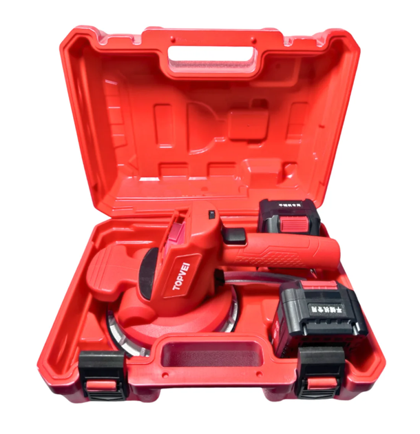 Віброприсоска для плитки TOPVEI RED V10-2ак 4A/h 21v (V10-2red)+ КЕЙС - Фото 2 Віброприсоска для плитки TOPVEI RED V10-2ак 4A/h 21v (V10-2red)+ КЕЙС - зображення 2