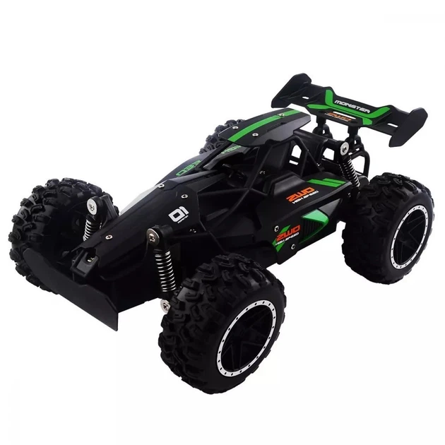 Машинка на радіокеруванні Метал/Пластик HOTDEER Off-Roader 1:23 Чорно-зелена - Фото 1 Машинка на радіокеруванні Метал/Пластик HOTDEER Off-Roader 1:23 Чорно-зелена - изображение 1