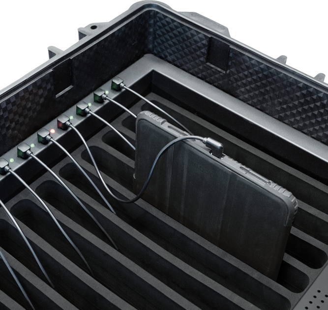 Кейс для зберігання та зарядки Dicota Charging Case Trolley 14 Tablets 12.9" (D31898-V1) - зображення 5