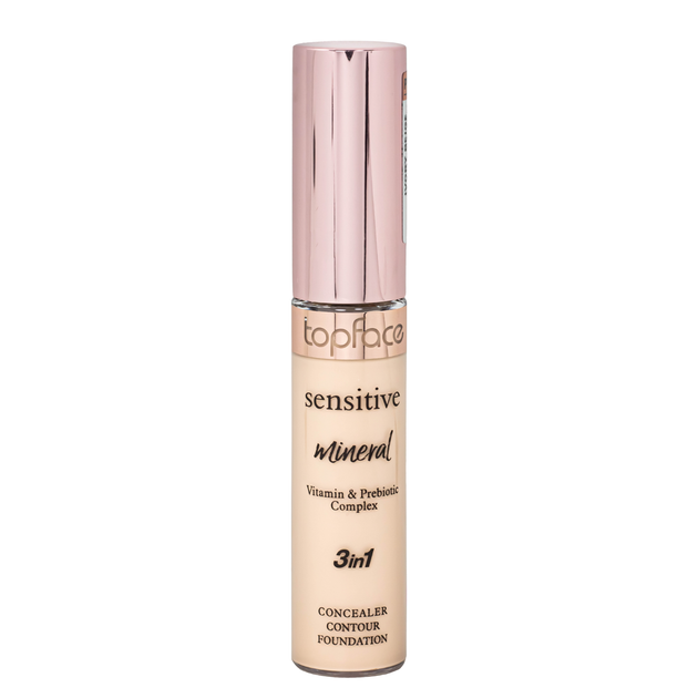 Консилер для лица topface Sensitive Mineral 3in1 PT471 № 01 Ivory Beige - Фото 3 Консилер для лица topface Sensitive Mineral 3in1 PT471 № 01 Ivory Beige - изображение 3