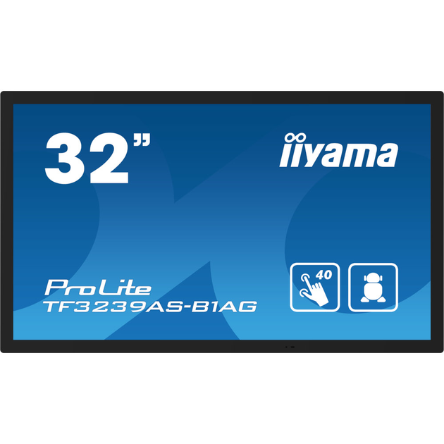 Монитор 31.5 Iiyama TF3239AS-B1AG IPS/сенсорный дисплей/Android Черный - изображение 2