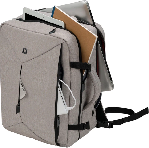 Plecak na laptopa Dicota Dual Plus EDGE 13-15.6" Grey (D31716) - obraz 3