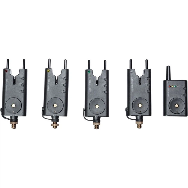 Набір сигналізаторів кльову Brain Wireless Bite Alarm B-1 4+1 1858.41.31 - Фото 1 Набір сигналізаторів кльову Brain Wireless Bite Alarm B-1 4+1 1858.41.31 - изображение 1