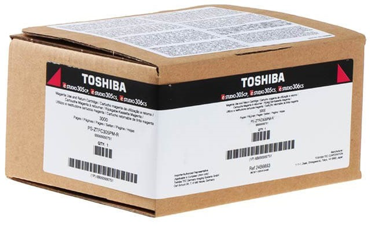 Toner Toshiba T-FC305PM-R TFC305PMR Magenta (6B000000751) - obraz 1