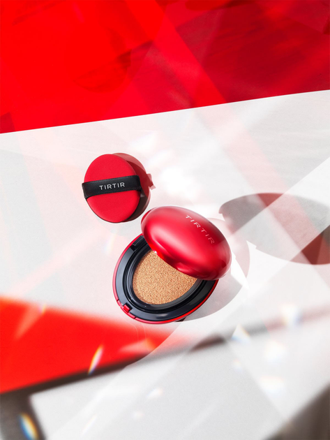 Тональна основа для обличчя Tirtir Mask Fit Red Cushion 24N Latte стійка в кушоні 24 г (8809928133249) - зображення 6