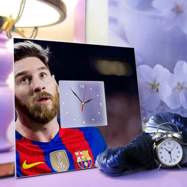 Авторские часы "Лионель Месси. Lionel Messi. Футбол" подарок для фанатов, украшение спорт клуба - изображение 3
