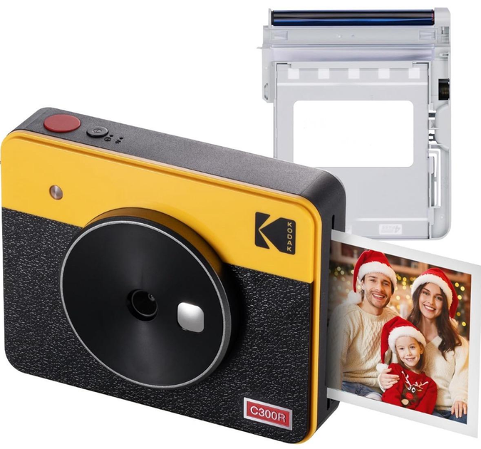 Фотокамера моментальной печати KODAK Mini Shot 3 Retro Yellow + 8 фото ...