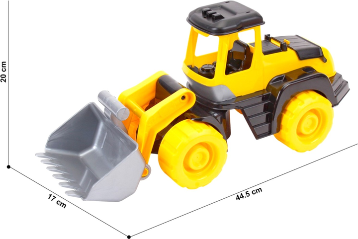 Traktor Technok pojazd kolorowy duże mocne koła solidna konstrukcja budowa (4823037606887) - obraz 5