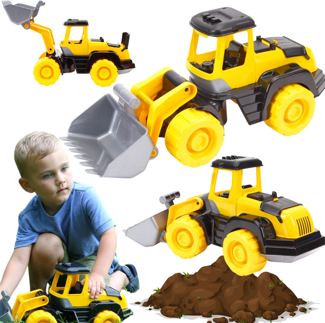 Traktor Technok pojazd kolorowy duże mocne koła solidna konstrukcja budowa (4823037606887) - obraz 6