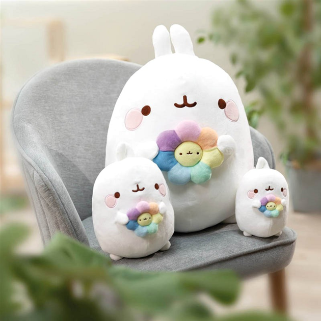 М’яка іграшка Nici Molang плюшевий з кольоровою квіткою 16 см (4012390611649) - зображення 4