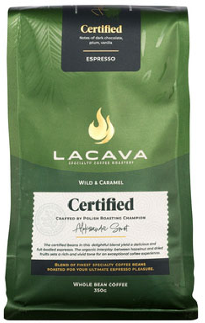 Kawa ziarnista LaCava Certified Espresso 350 g (5905215161377) - obraz 1