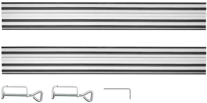 Szyny prowadzące do piły Graphite 2 x 700 mm 58G023-732 (5902062065322) - obraz 1