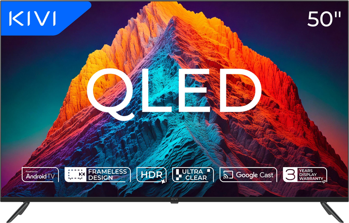 Телевізор Kivi QLED 50U770QB - зображення 1