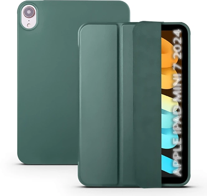 Чехол для планшета BeCover для Apple iPad Mini 7 2024 Dark Green (BC_712429) - изображение 2