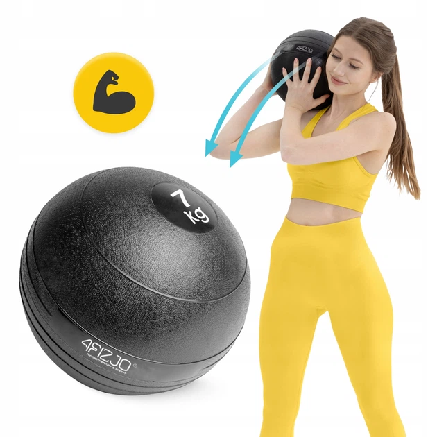 Слембол (медичний м'яч) для кросфіту 4FIZJO Slam Ball 7 кг Black (P-5907739315434) - Фото 11 Слембол (медичний м'яч) для кросфіту 4FIZJO Slam Ball 7 кг Black (P-5907739315434) - зображення 11