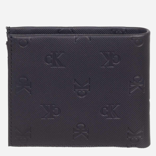 Портмоне чоловіче шкіряне Calvin Klein Jeans Monogram Soft Aop Bifold W/Coin Wallet K50K511114-BDS Чорне (8720108592222) - зображення 2