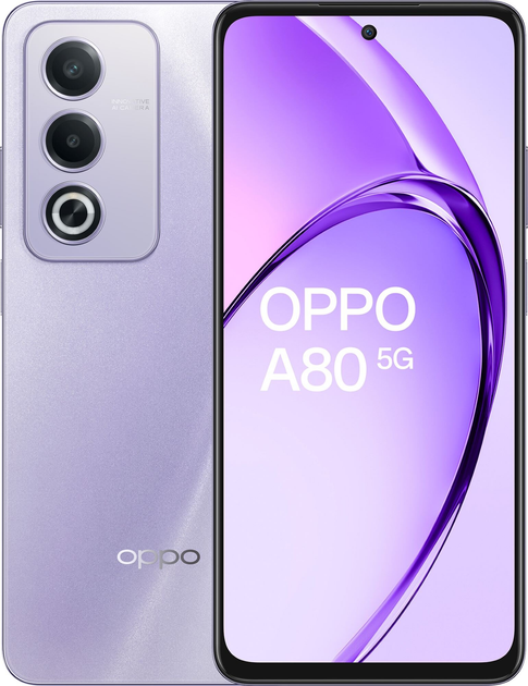 Мобільний телефон OPPO A80 5G 8/256GB Moonlight Purple (6932169350570) - зображення 1