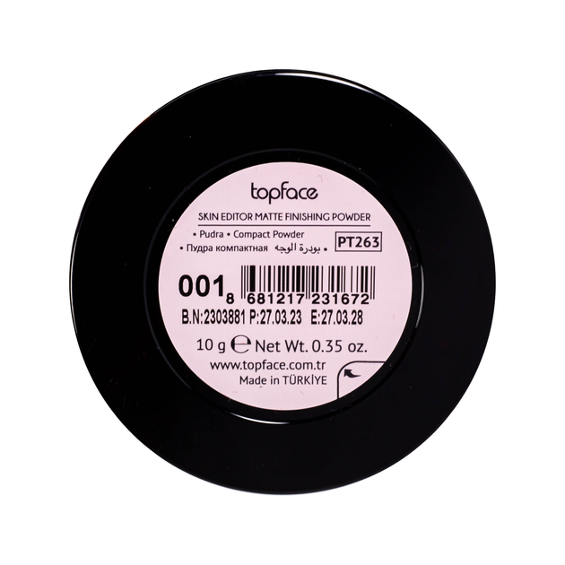Пудра для лица topface Skin Editor Matte Finish № 01 - Фото 13 Пудра для лица topface Skin Editor Matte Finish № 01 - изображение 13