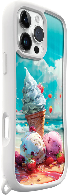 Etui LAUT POP SURREAL do Apple iPhone 16 Plus Ice Cream (L_IP24C_PS_W) - obraz 2