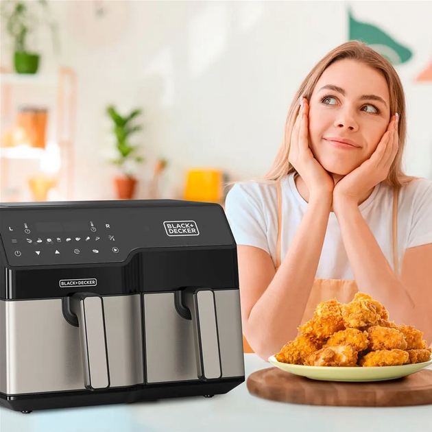 Frytkownica beztłuszczowa Black+Decker BXAF9000E (ES9730090B) - obraz 5