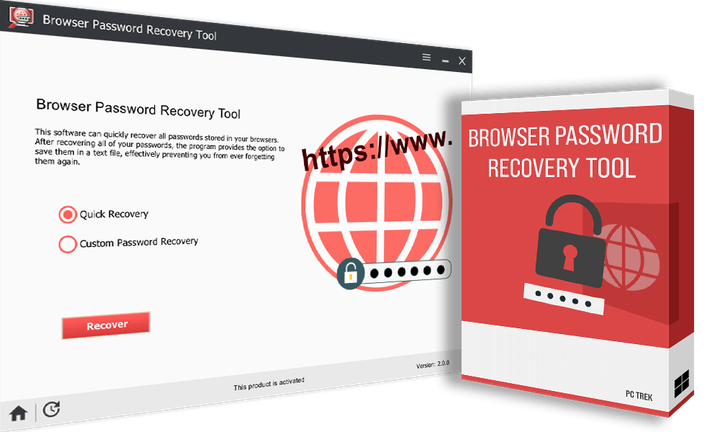 PC Trek Browser Password Recovery Tool ліцензія на 1 рік, 1 ПК - изображение 3