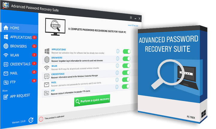 PC Trek Password Recovery Suite, ліцензія на 1 рік, 1 ПК - зображення 2