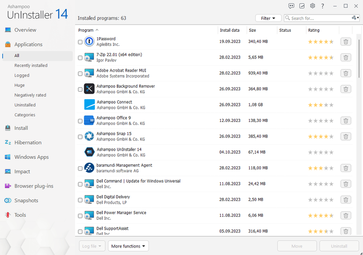 Ashampoo Uninstaller 14, безтермінова ліцензія, 1 ПК - изображение 2