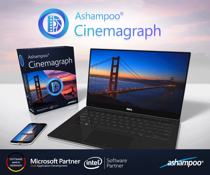 Ashampoo Cinemagraph створення циклічних фотографій та відео, безтермінова ліцензія, 1 ПК - Фото 2 Ashampoo Cinemagraph створення циклічних фотографій та відео, безтермінова ліцензія, 1 ПК - изображение 2