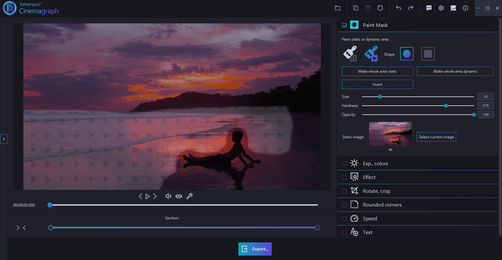 Ashampoo Cinemagraph створення циклічних фотографій та відео, безтермінова ліцензія, 1 ПК - Фото 3 Ashampoo Cinemagraph створення циклічних фотографій та відео, безтермінова ліцензія, 1 ПК - изображение 3