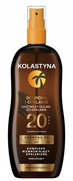 Olejek do opalania Kolastyna odżywczy Spf 20 150 ml (5900536355436) - obraz 1