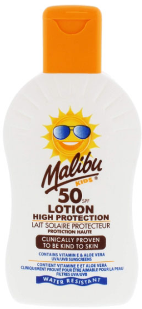 Balsam do opalania Malibu Kids dla dzieci Spf 50 200 ml (5025135116599) - obraz 1