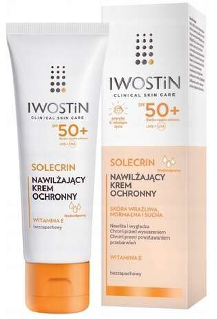 Krem przeciwsłoneczny Iwostin Solecrin Spf 50 50 ml (5902502173617) - obraz 1