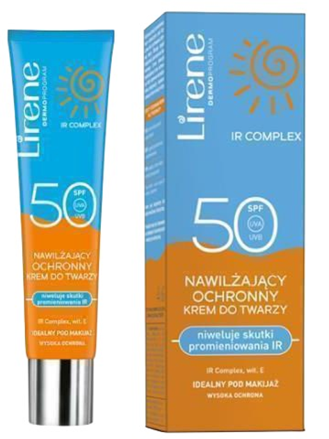 Krem przeciwsłoneczny do twarzy Lirene nawilżający Spf 50 40 ml (5900717110502) - obraz 5