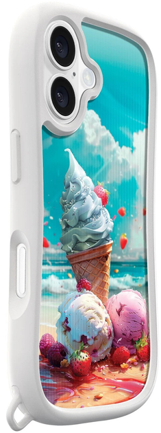 Панель LAUT POP SURREAL для Apple iPhone 16 Ice Cream (L_IP24A_PS_W) - зображення 2