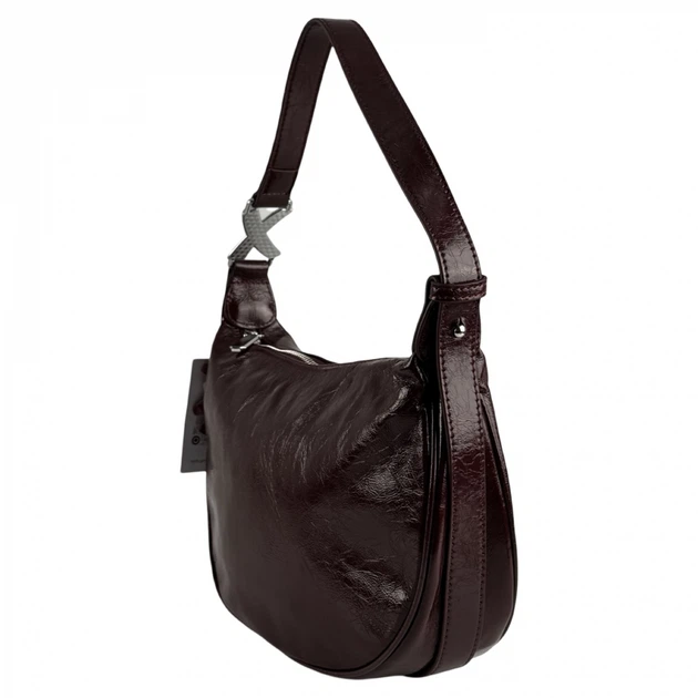 Сумка женская кожаная лакированная Bags4Life 55612 бордовая - Фото 4 Сумка женская кожаная лакированная Bags4Life 55612 бордовая - изображение 4
