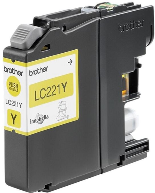 Tusz Brother LC221Y Yellow (4977766747349) - obraz 3