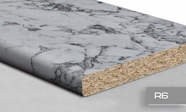 Столешница LuxeForm L139 Крестола бьянка 1U R6 28x3050x600мм - изображение 3