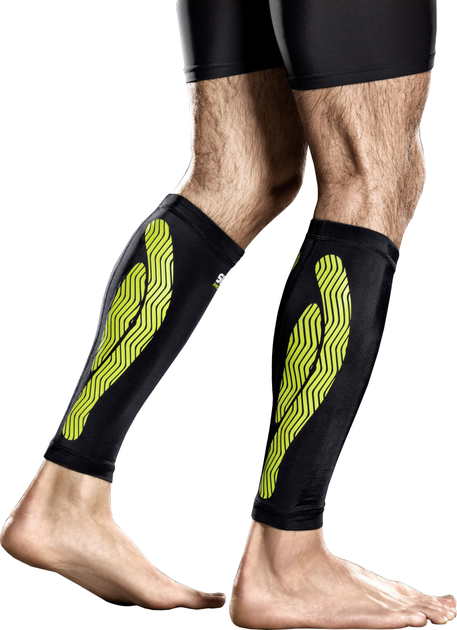 Бандаж на икру Select Calf Compression Support 6150 S Черно-зеленый 2 ...