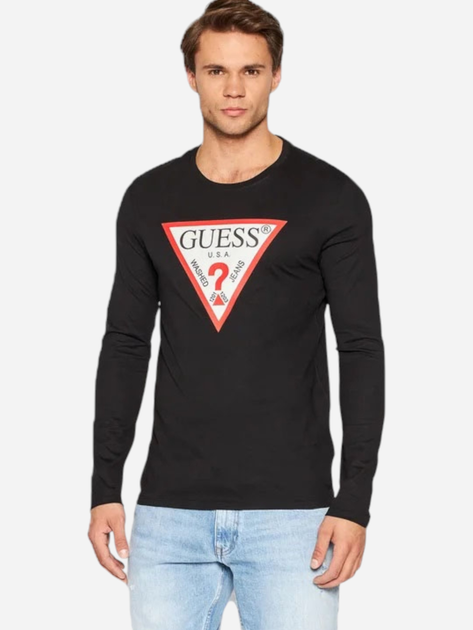 Лонгслів чоловічий Guess M2YI31I3Z11 JBLK XL Чорний (7621826315777) - зображення 1